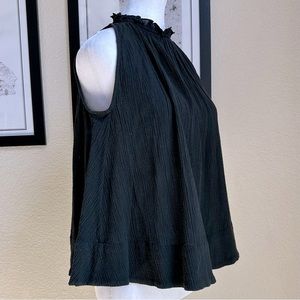 NWT Suzie Kondi Mock Neck Sleeveless Top